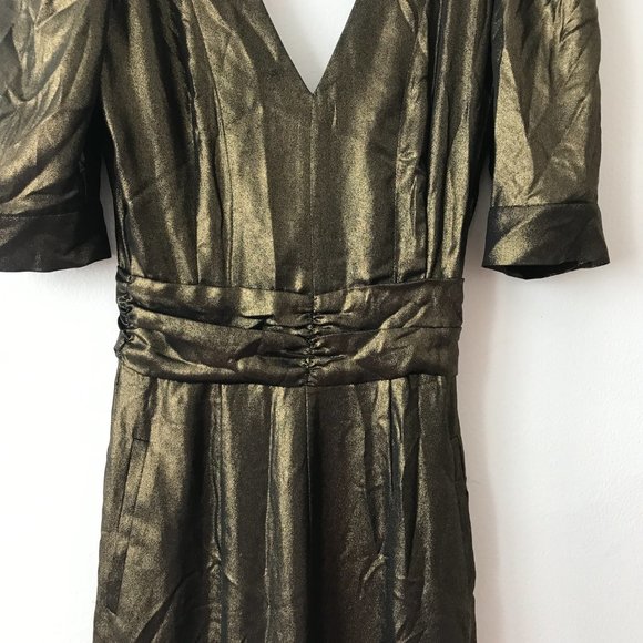 One Teaspoon Sofia Bronze Metallic Jumpsuit - Picture 5 of 8